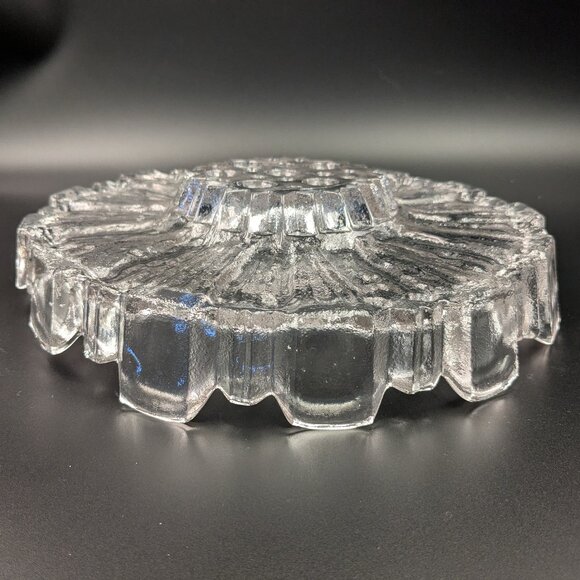 Vintage Humppila Finland Brutalist Style Art Glass 10" Bowl / Serving Dish - Picture 6 of 8